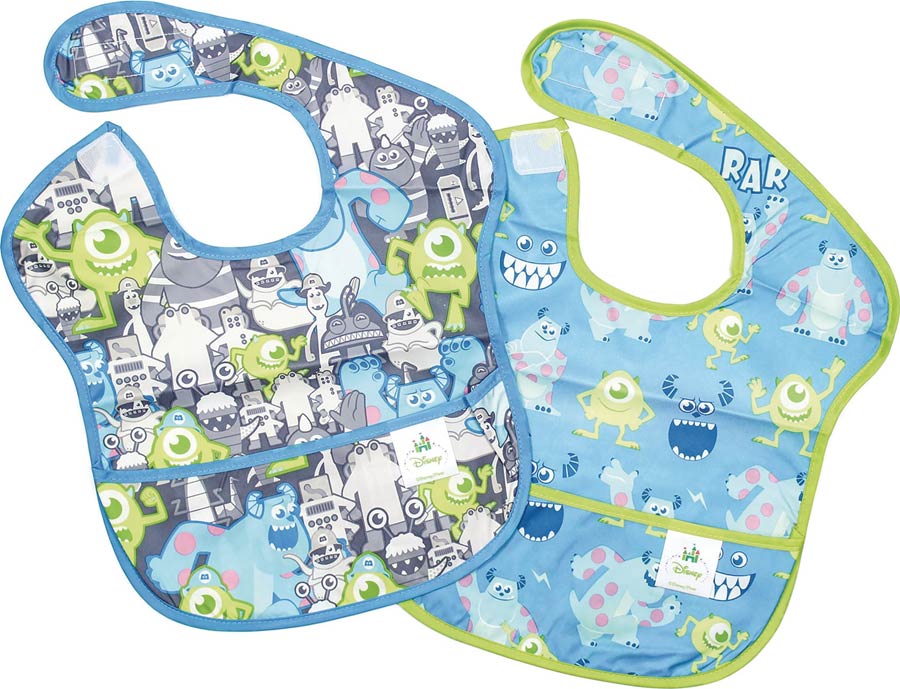 Disney Superbib 2-Pack - Monsters Inc Gray & Blue