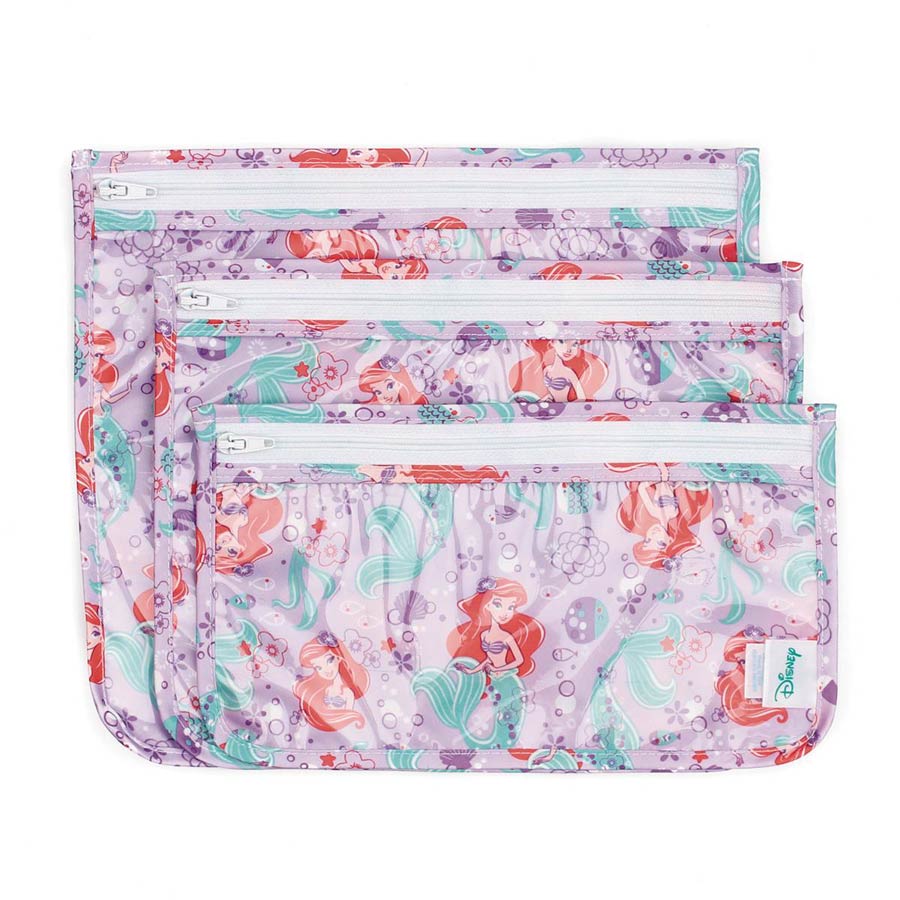 Disney Princess Clear Travel Bag 3-Pack - Ariel