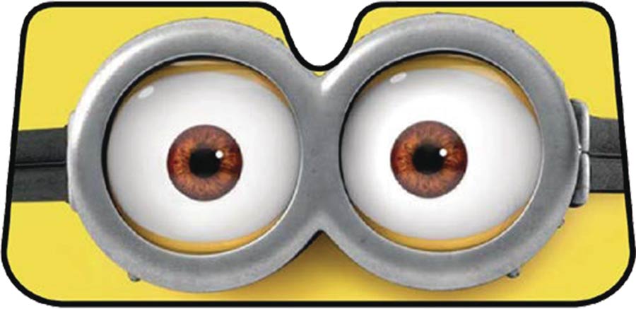 Minions Accordion Auto Sunshade - Eyes