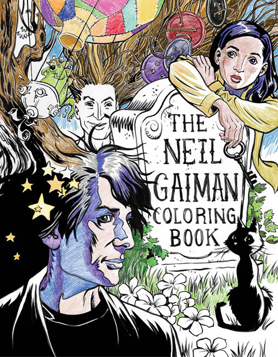 Neil Gaiman Coloring Book SC