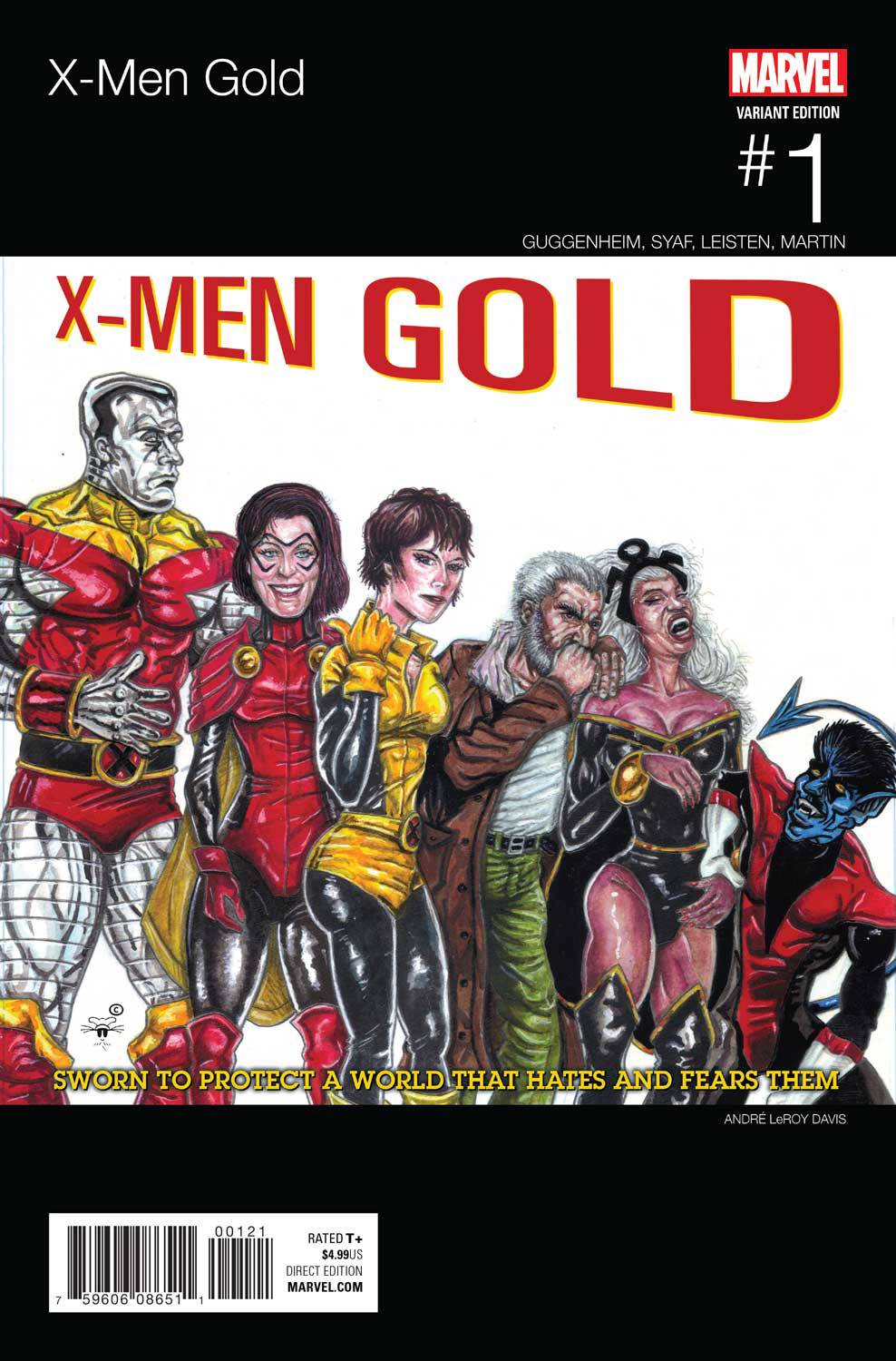 X-Men Gold #1 Cover B Variant Andre Leroy Davis Marvel Hip-Hop Cover (Resurrxion Tie-In)