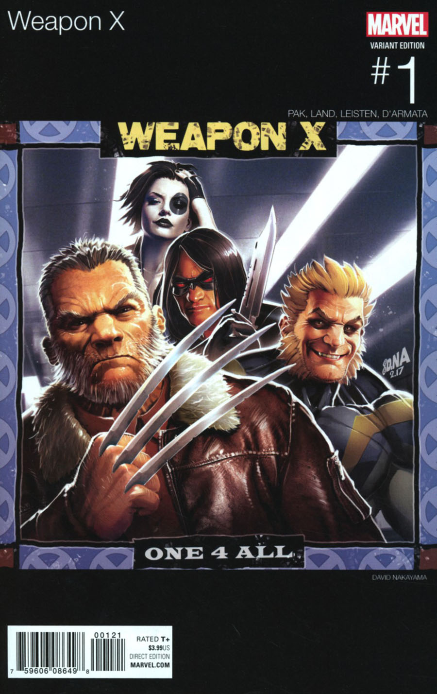 Weapon X Vol 3 #1 Cover B Variant David Nakayama Marvel Hip-Hop Cover (Resurrxion Tie-In)