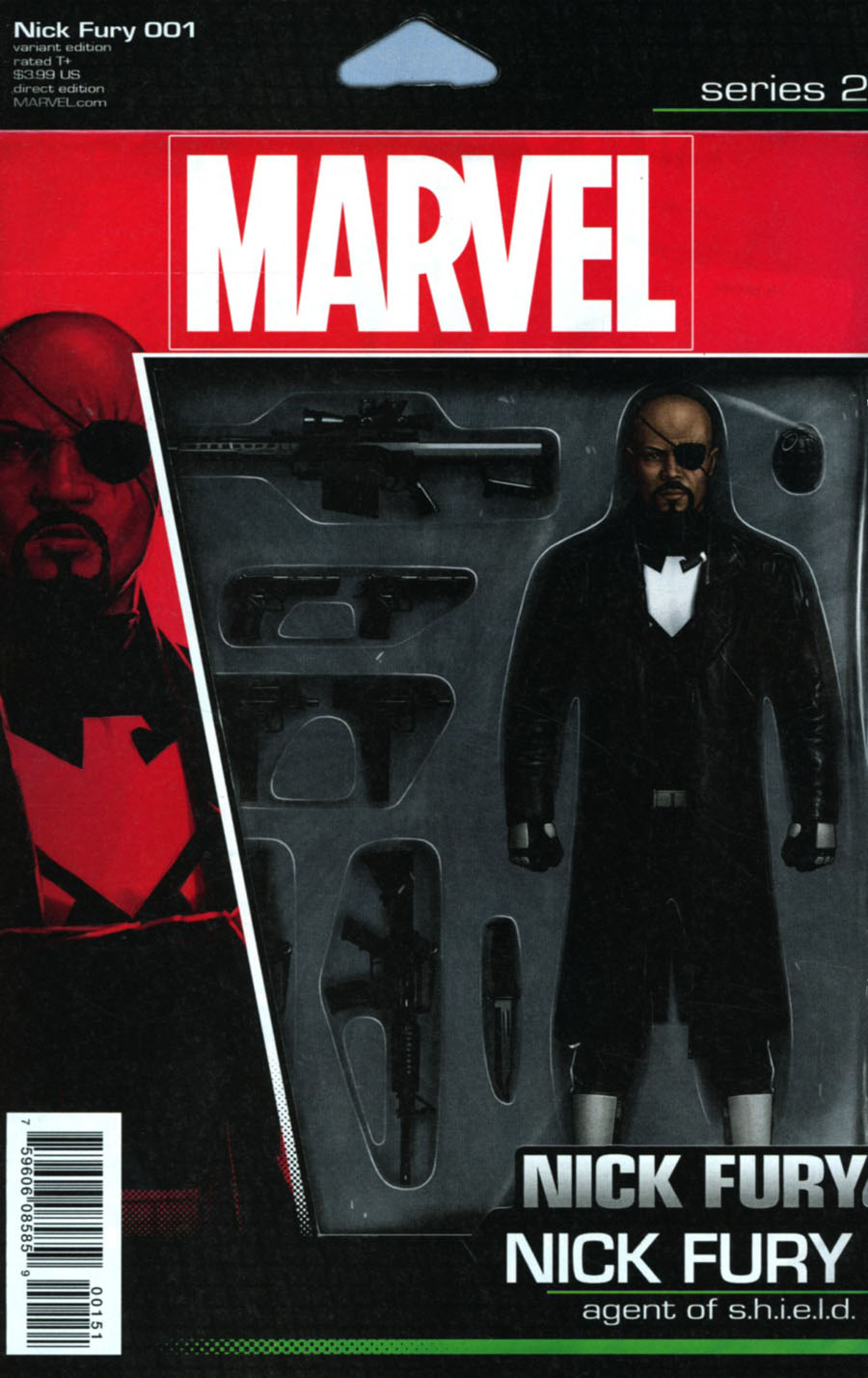 Nick Fury #1 Cover C Variant John Tyler Christopher Action Figure Cover