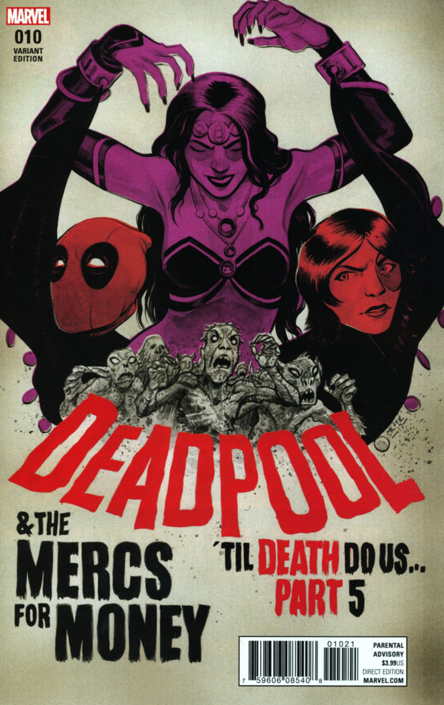 Deadpool And The Mercs For Money Vol 2 #10 Cover B Variant Tyler Crook Poster Cover (Til Death Do Us Part 5)
