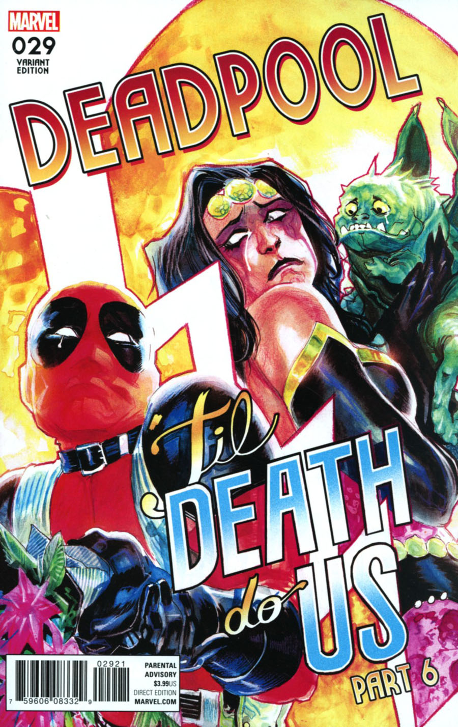 Deadpool Vol 5 #29 Cover B Variant Rafael Albequerque Poster Cover (Til Death Do Us Part 6)