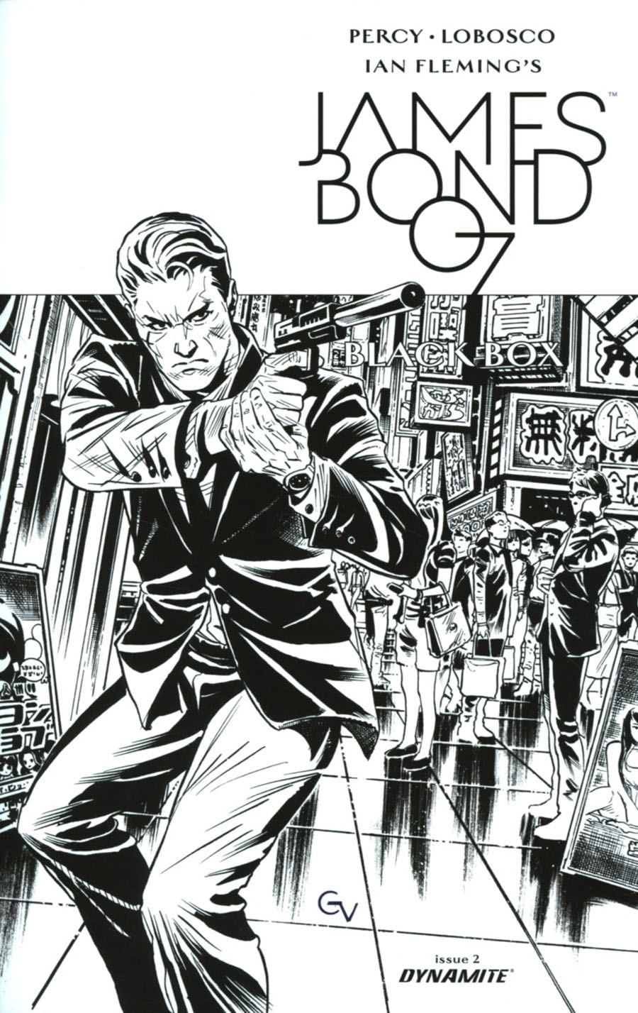 James Bond Vol 2 #2 Cover D Incentive Giovanni Valletta Black & White Cover