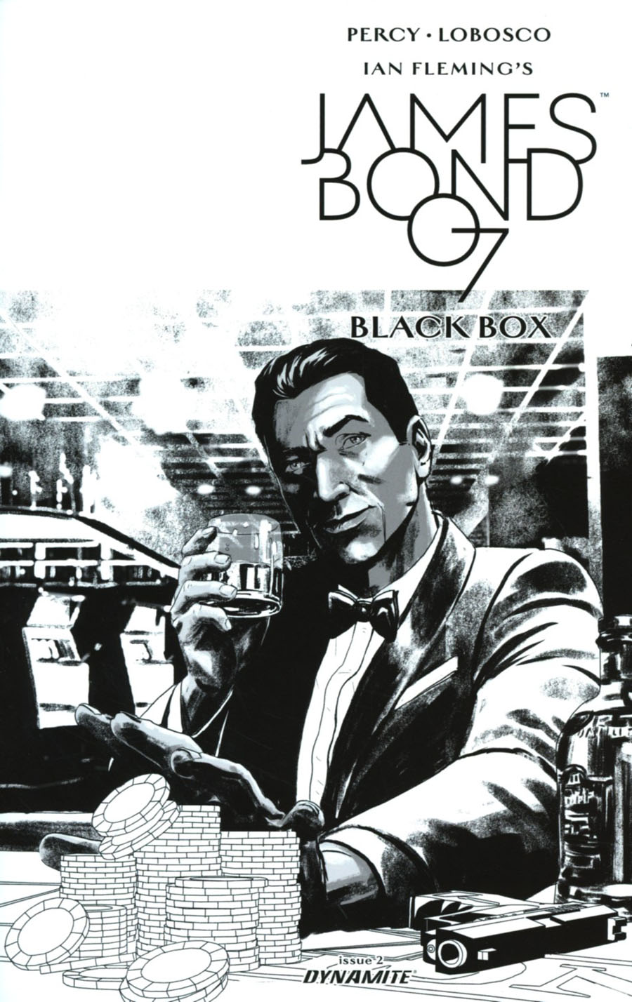 James Bond Vol 2 #2 Cover E Incentive Jason Masters Black & White Cover