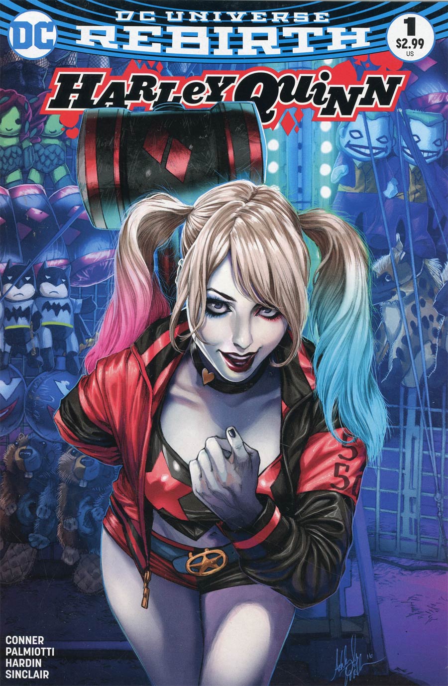 Harley Quinn Vol 3 #1 Cover S DF AOD Collectables Exclusive Ashley Witter Color Variant Cover