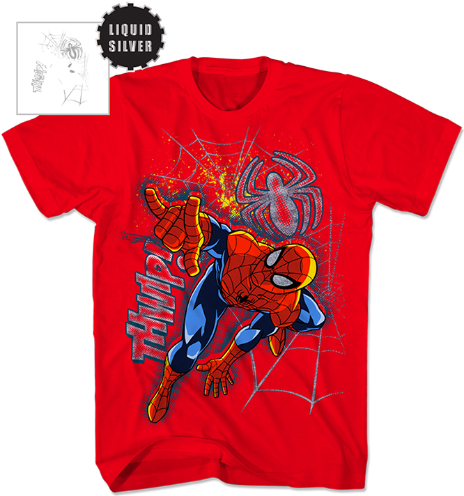 Spider-Man Thwipster Red Youth T-Shirt Large