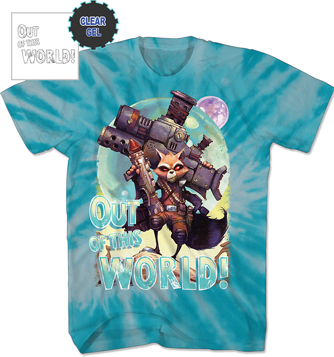 Guardians Of The Galaxy Rocket Tantrum Turquoise Youth T-Shirt Large