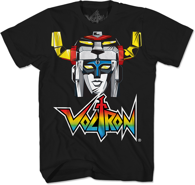 Voltron The Head Black T-Shirt Large