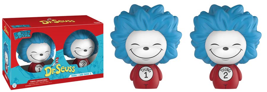 Dorbz Dr Seuss Thing 1 And Thing 2 2-Pack Vinyl Figure