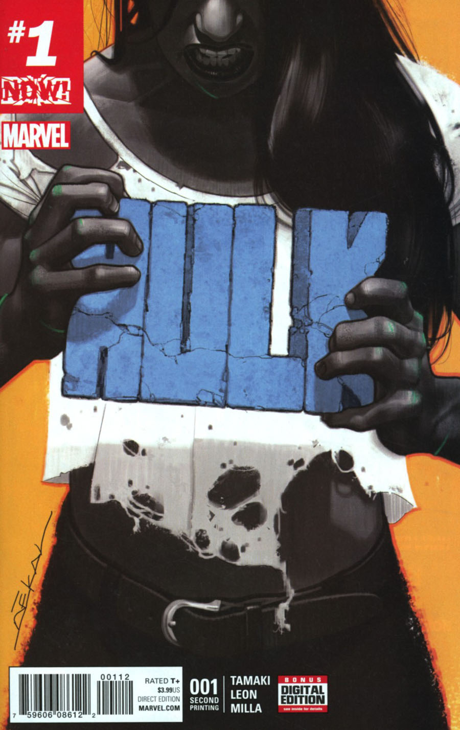 Hulk Vol 4 #1 Cover K 2nd Ptg Jeff Dekal Cover (Marvel Now Tie-In)