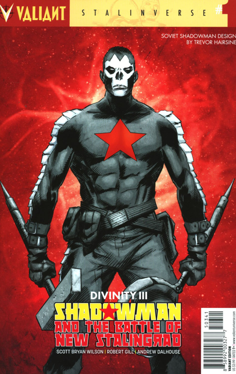 Divinity III Shadowman And The Battle Of New Stalingrad #1 Cover D Incentive Trevor Hairsine Character Design Variant Cover