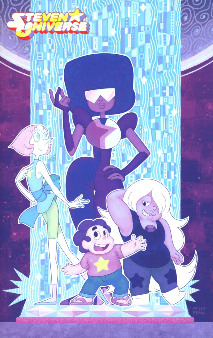 Steven Universe Vol 2 #1 Cover E Incentive Missy Pena Gem Foil Virgin Variant Cover