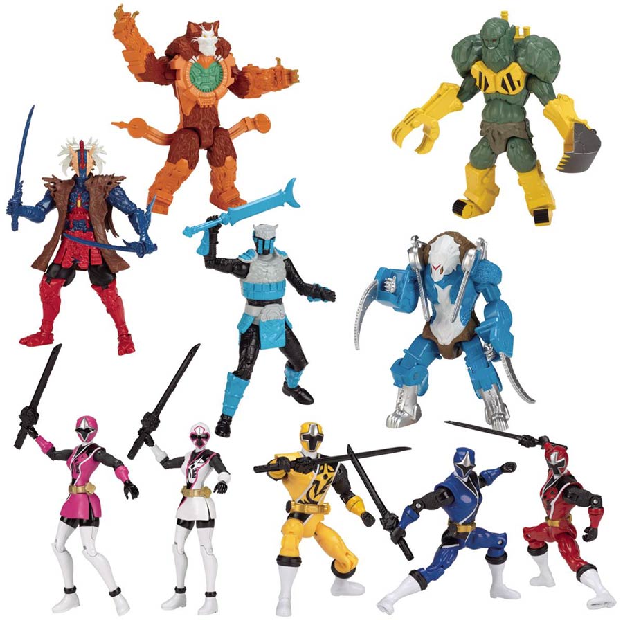 Power Rangers Ninja Steel 5-Inch Action Figure Assortment Case