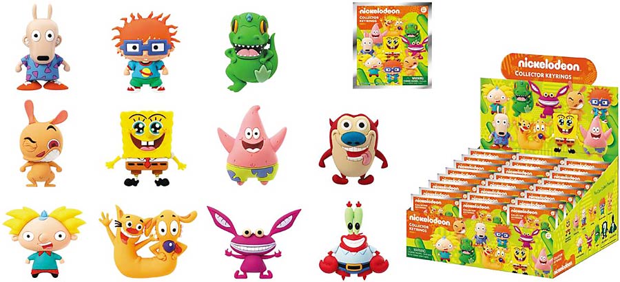 Nickelodeon Classics Laser Cut Figural Keyring Blind Mystery Box