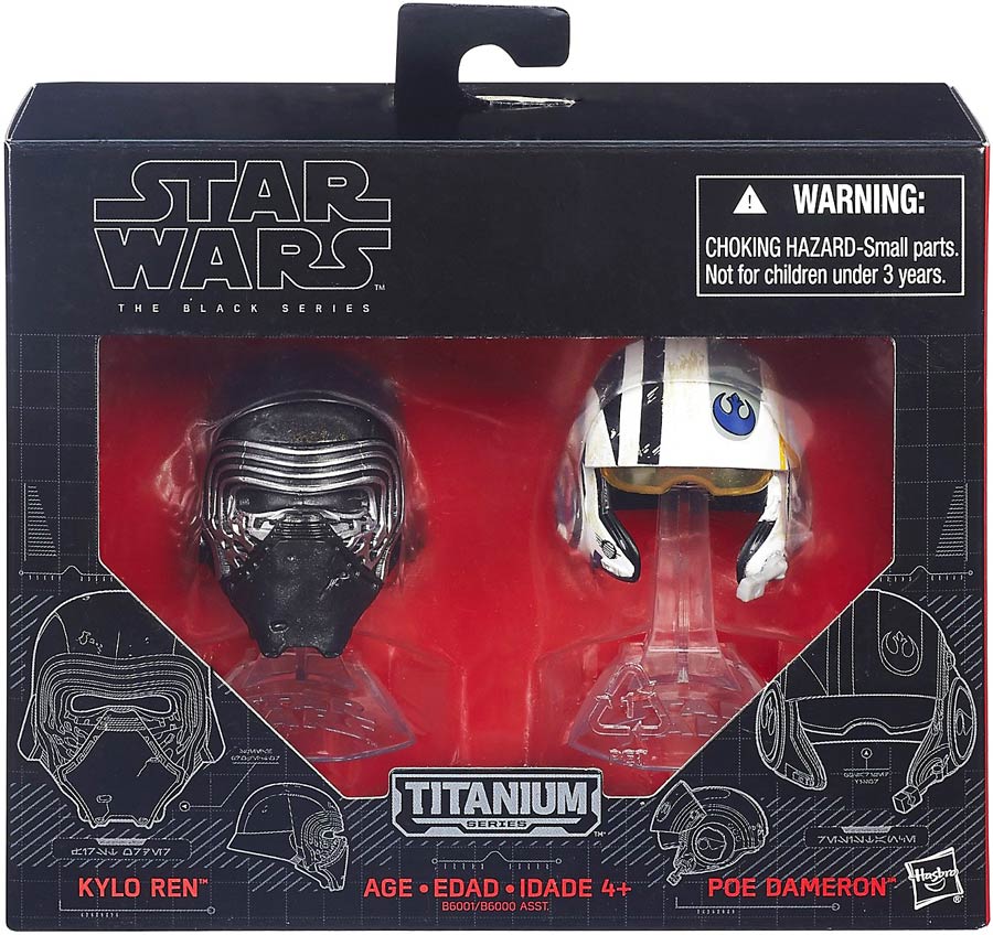 Star Wars Black Series Die-Cast Helmet Assortment 201603 - Kylo Ren & Poe Dameron