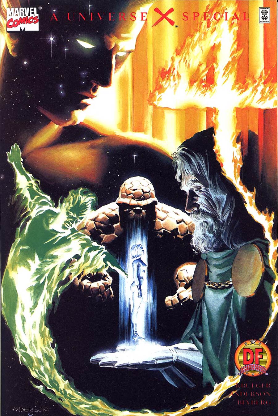 Universe X 4 (Fantastic Four) Cover B DF Variant