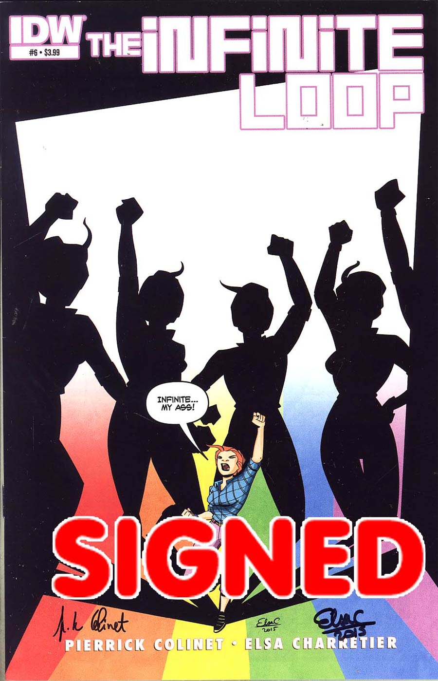 Infinite Loop #6 Cover C Signed by Pierrick and Elsa Charretier