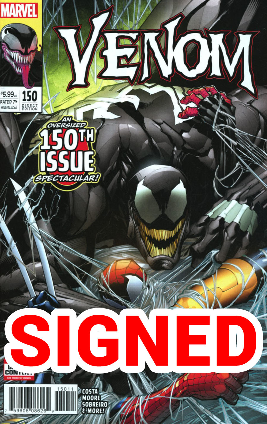 Venom Vol 3 #150 Cover I Regular Gerardo Sandoval Cover Signed By Tradd Moore