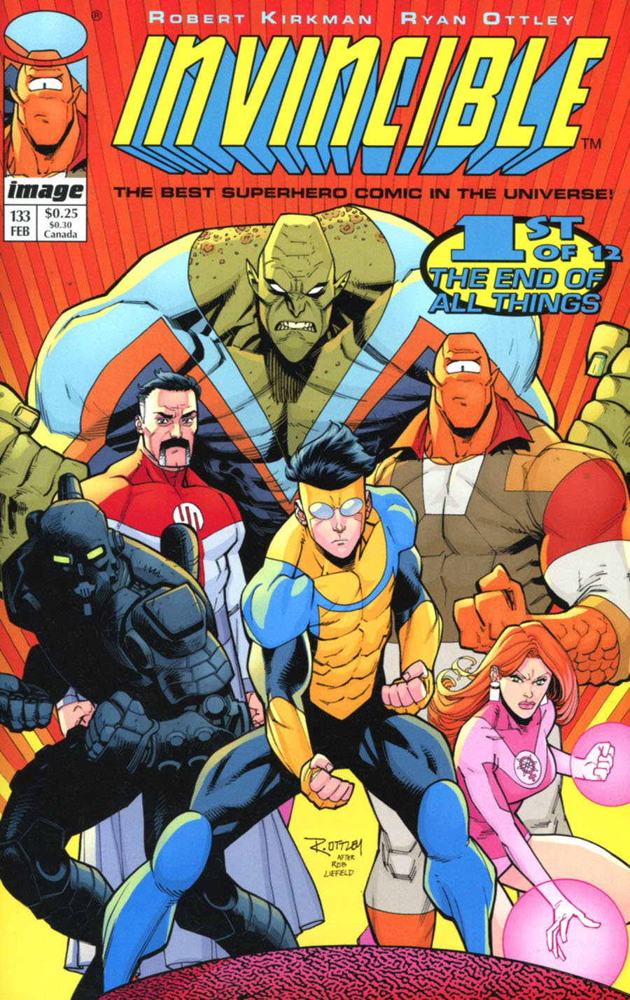 Invincible #133 Cover B Variant Image Tribute Cover