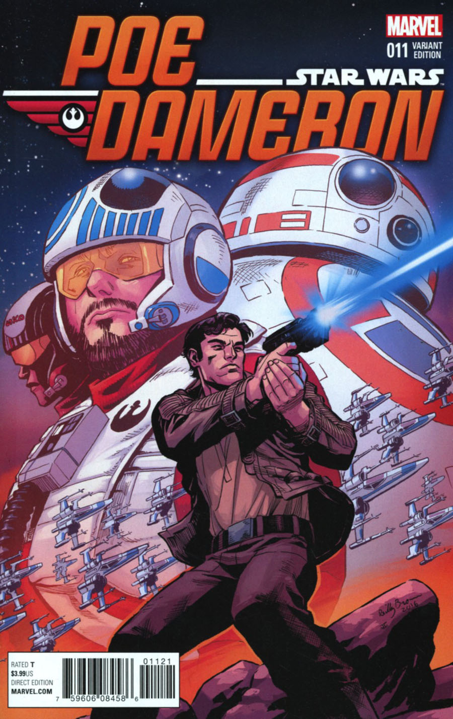 Star Wars Poe Dameron #11 Cover C Incentive Reilly Brown Variant Cover