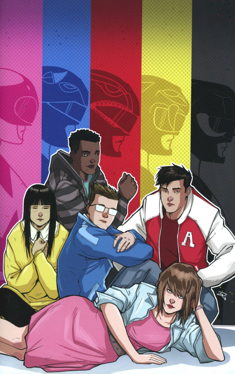 Mighty Morphin Power Rangers (BOOM Studios) #12 Cover E Incentive Denis Medri Virgin Variant Cover