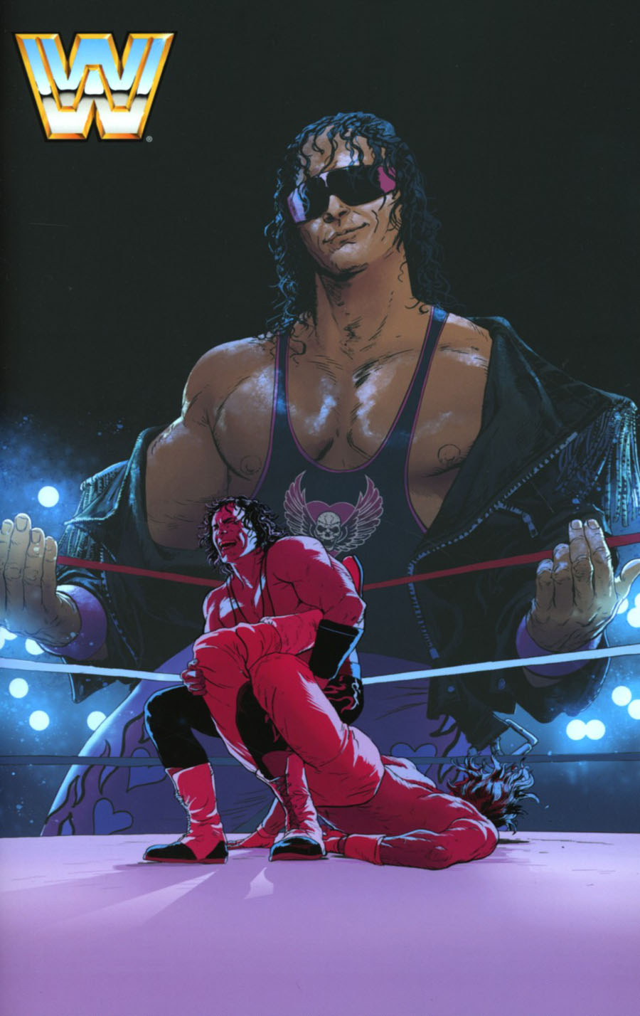 WWE #2 Cover F Incentive Robert Sammelin Forever Bret Hart Virgin Variant Cover