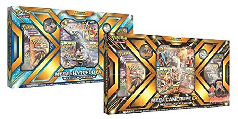 Pokemon TCG Mega Camerupt EX And Mega Sharpedo EX Premium Collection Box