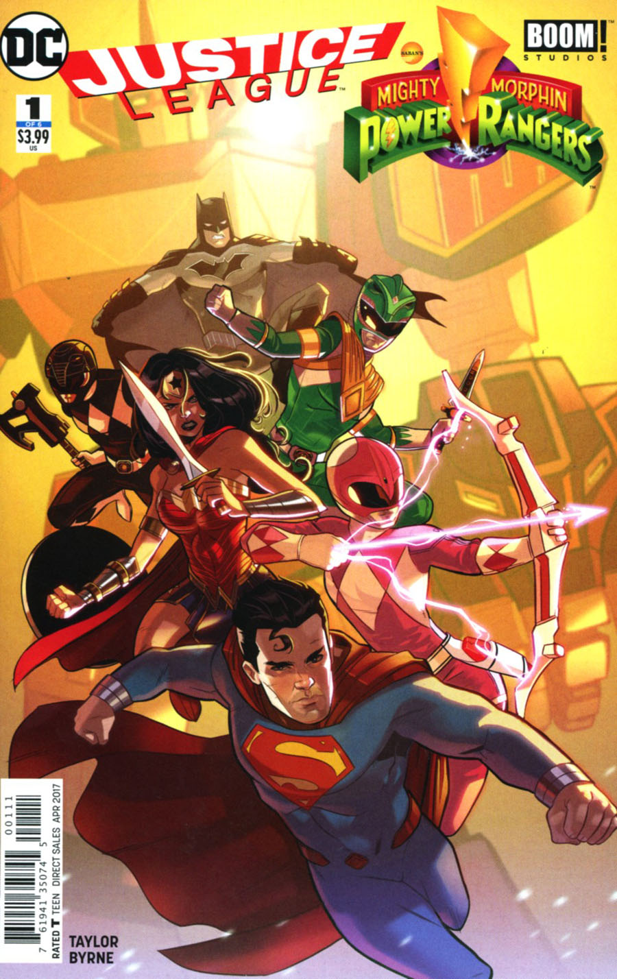 Justice League Power Rangers #1 Cover K 2nd Ptg Karl Kerschl Variant Cover