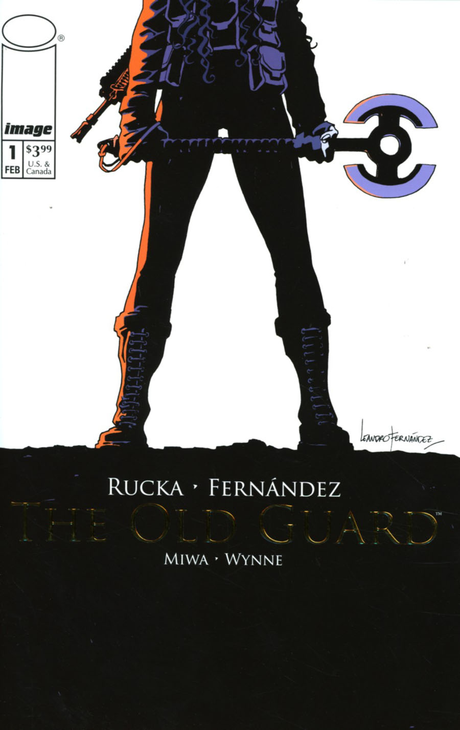 Old Guard #1 Cover B Incentive Retailer Appreciation Gold Foil Variant Cover