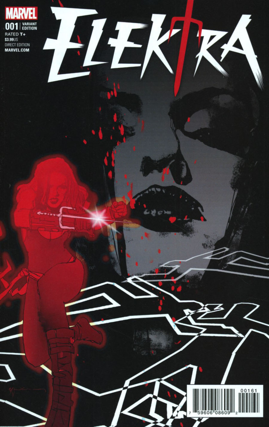 Elektra Vol 4 #1 Cover F Incentive Bill Sienkiewicz Artist Variant Cover
