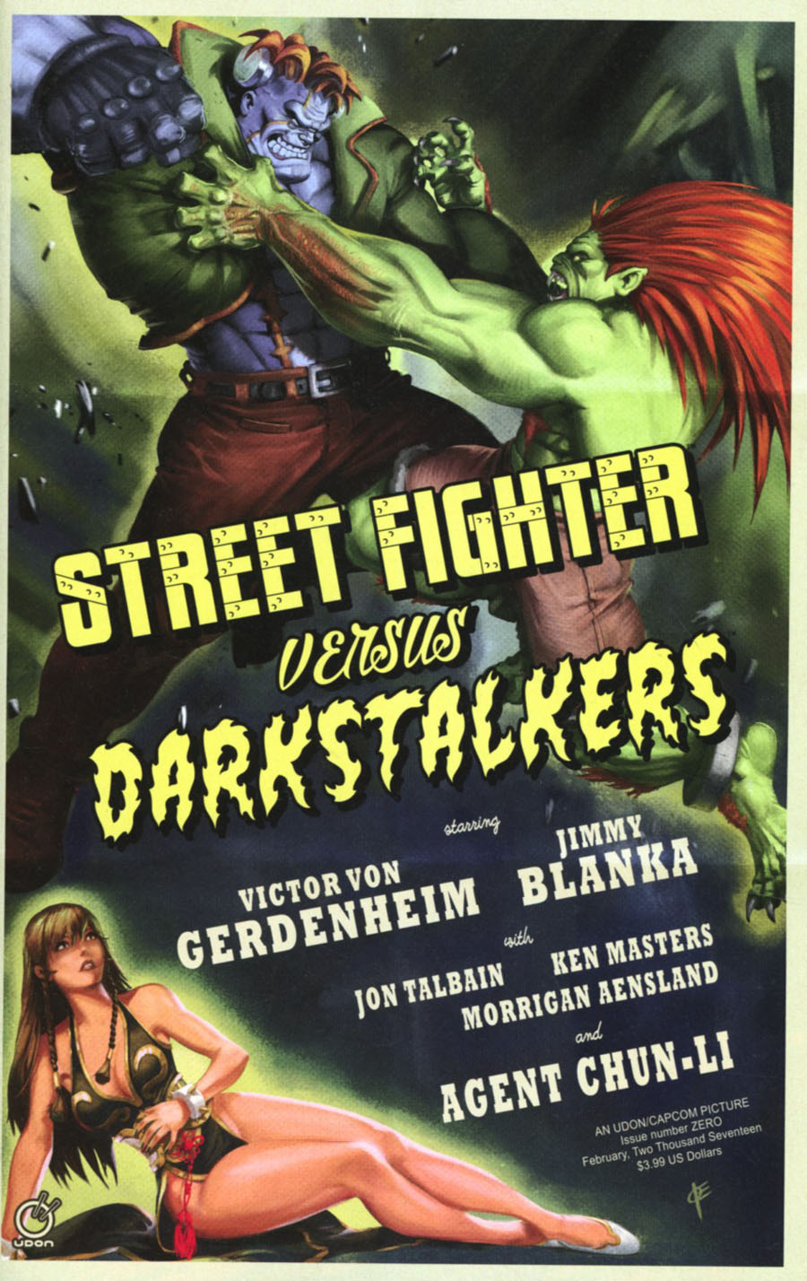 Street Fighter vs Darkstalkers #0 Cover C Incentive Joe Vriens Variant Cover