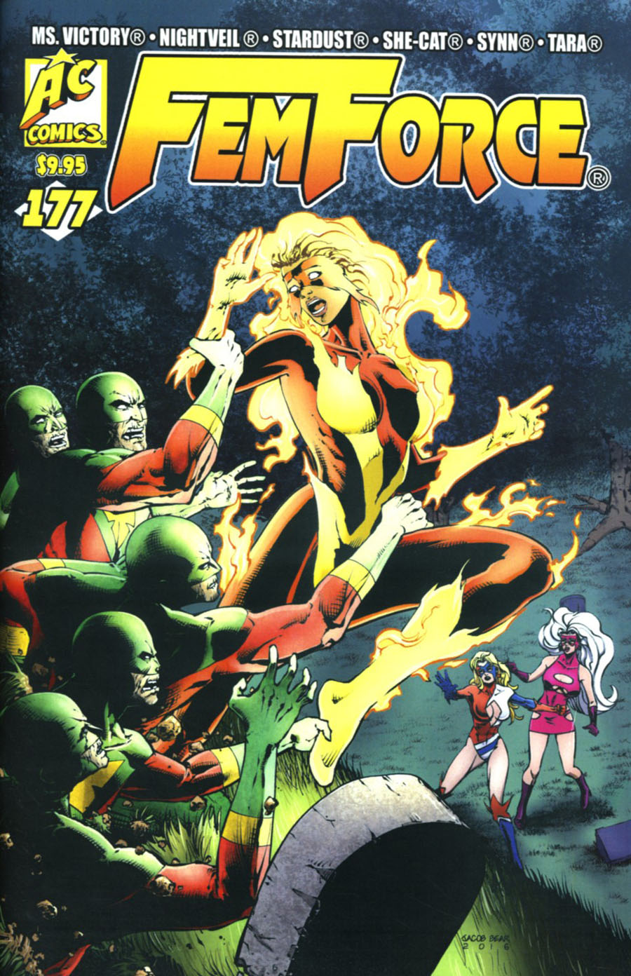 Femforce #177 Cover A Jacob Bear Firebeam