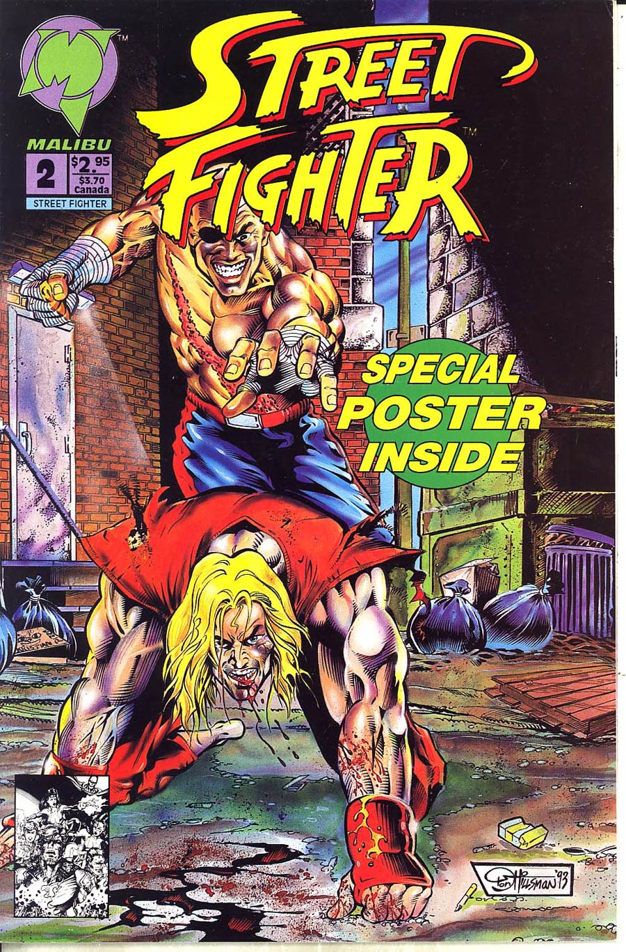 Street Fighter (Malibu) #2 Cover B Without Polybag and Poster