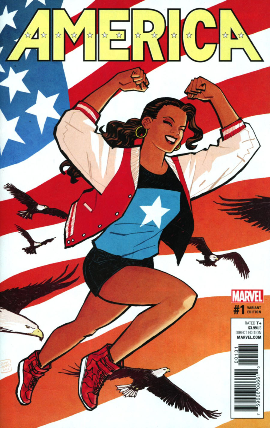 America #1 Cover F Incentive Cliff Chiang Variant Cover