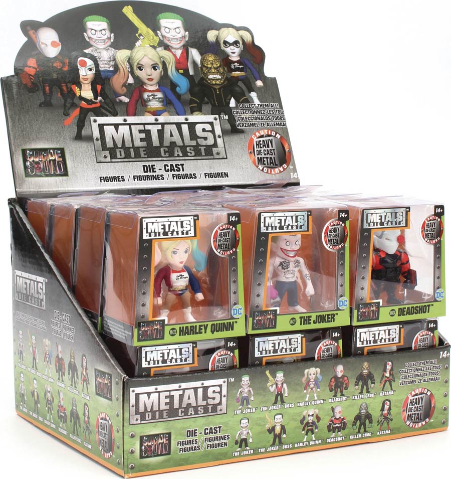 Metals Suicide Squad Movie 2-1/2 Inch Die-Cast Figure 24-Count Display