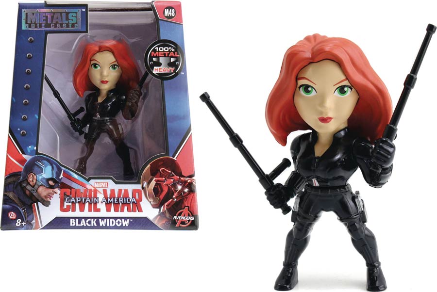 Metals Captain America Civil War 4-Inch Die-Cast Figure - Black Widow