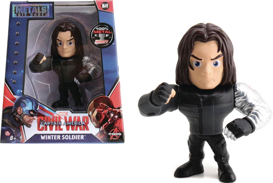 Metals Captain America Civil War 4-Inch Die-Cast Figure - Winter Soldier