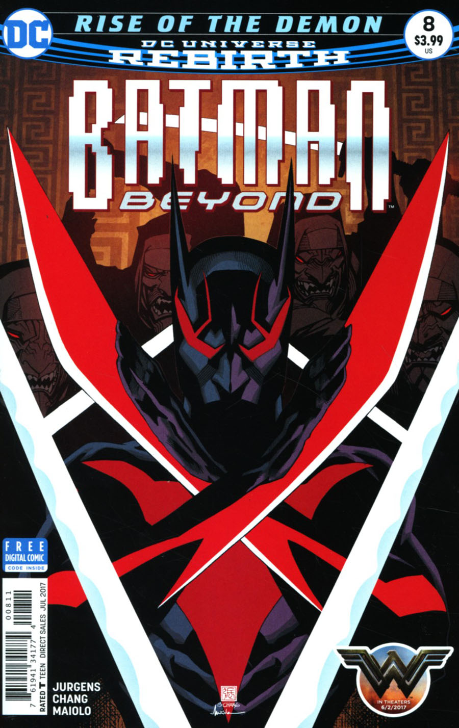 Batman Beyond Vol 6 #8 Cover A Regular Bernard Chang Cover