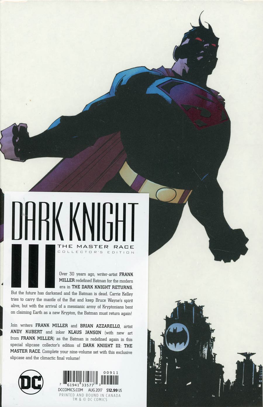 Dark Knight III The Master Race #9 Cover E Collectors Edition HC