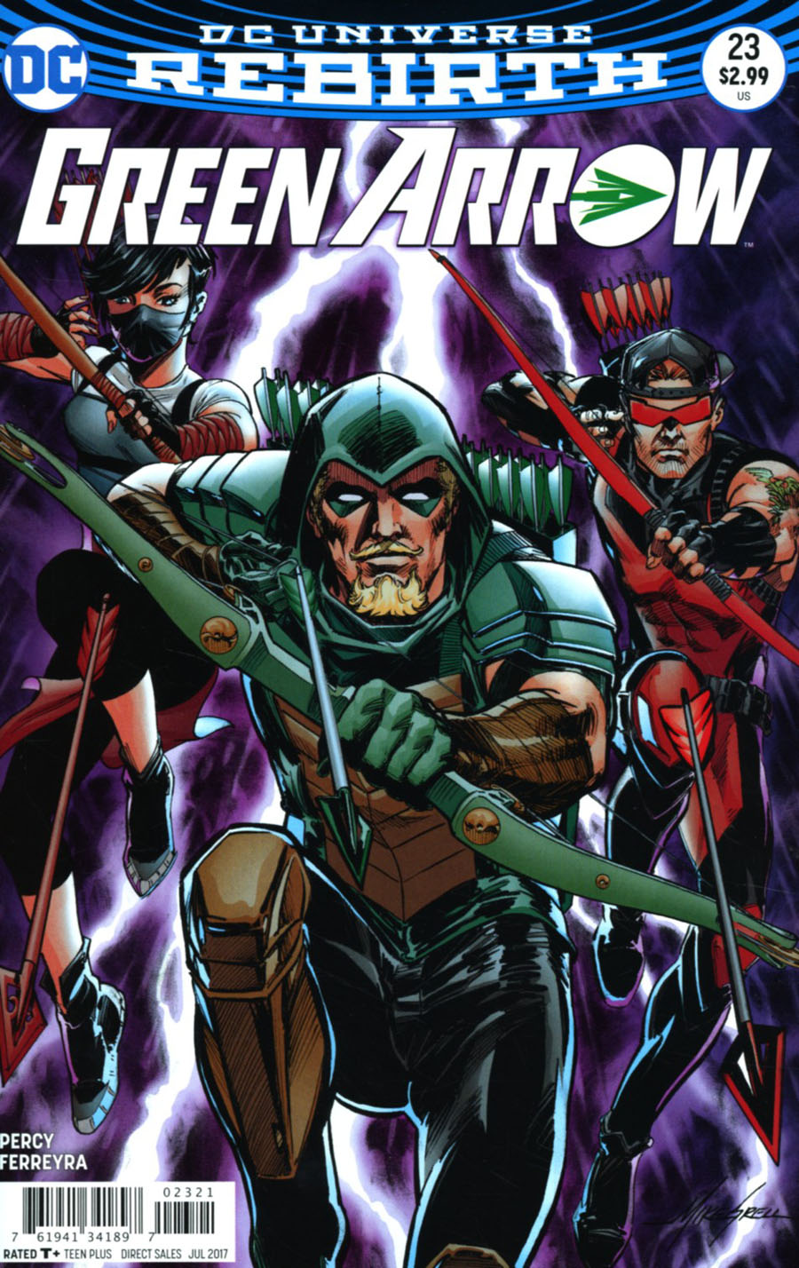Green Arrow Vol 7 #23 Cover B Variant Mike Grell Cover