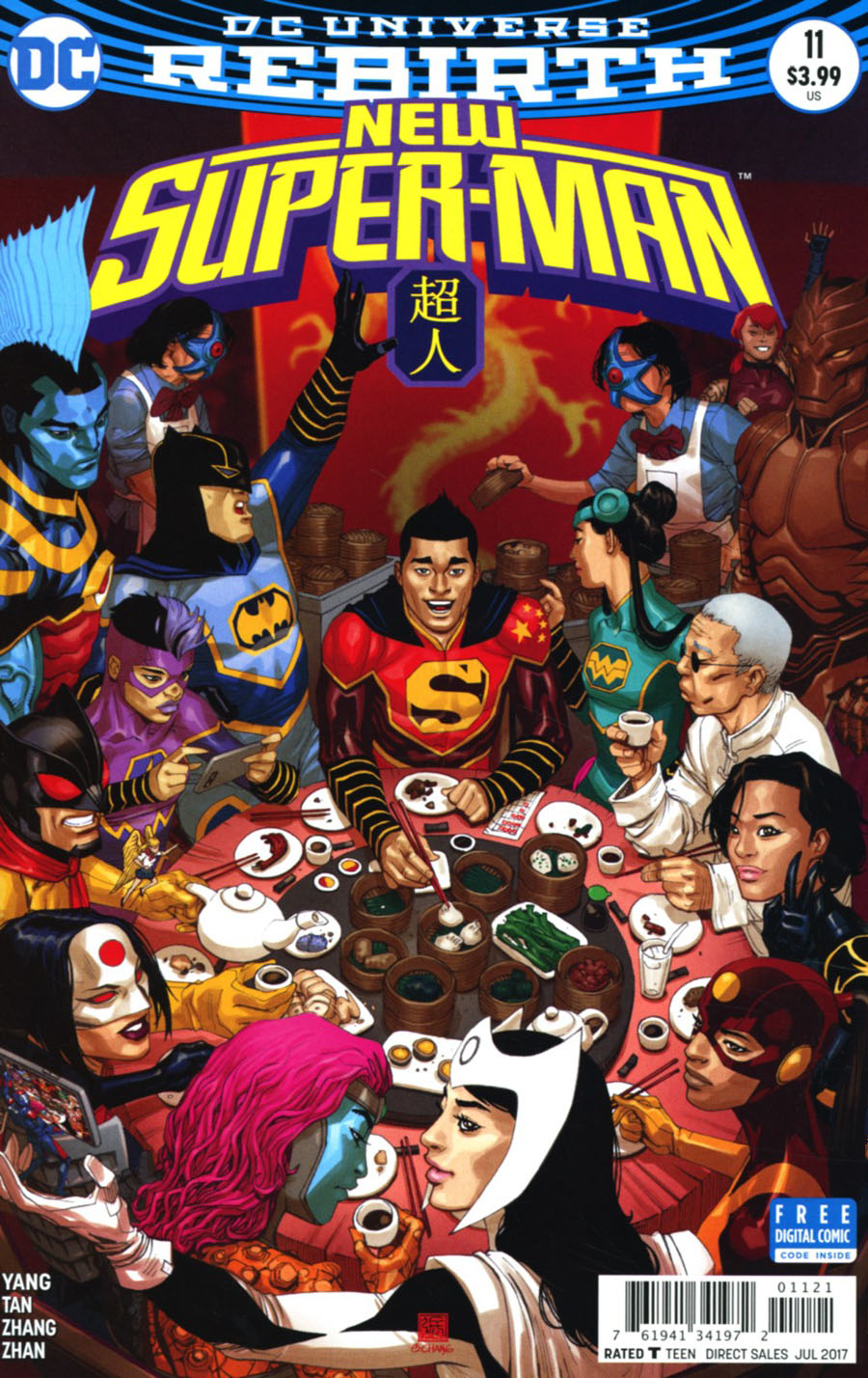 New Super-Man #11 Cover B Variant Bernard Chang Cover