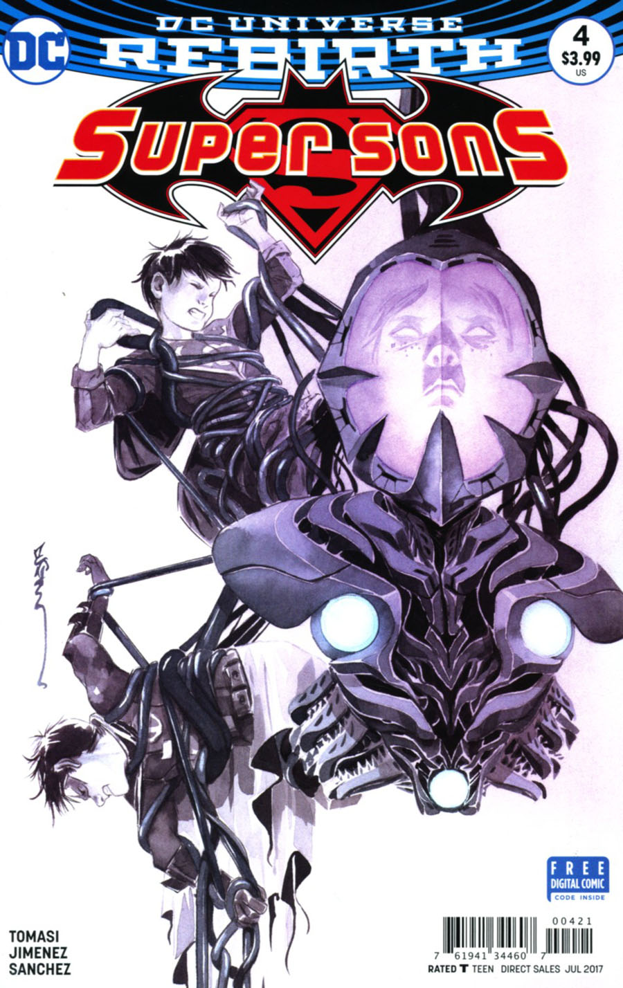 Super Sons #4 Cover B Variant Dustin Nguyen Cover