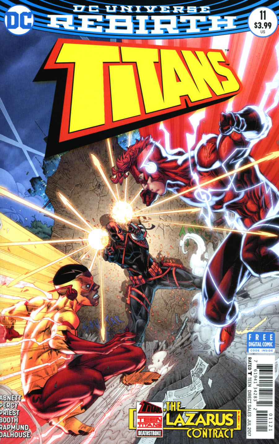 Titans Vol 3 #11 Cover B Variant Brett Booth & Norm Rapmund Cover (Lazarus Contract Part 1)