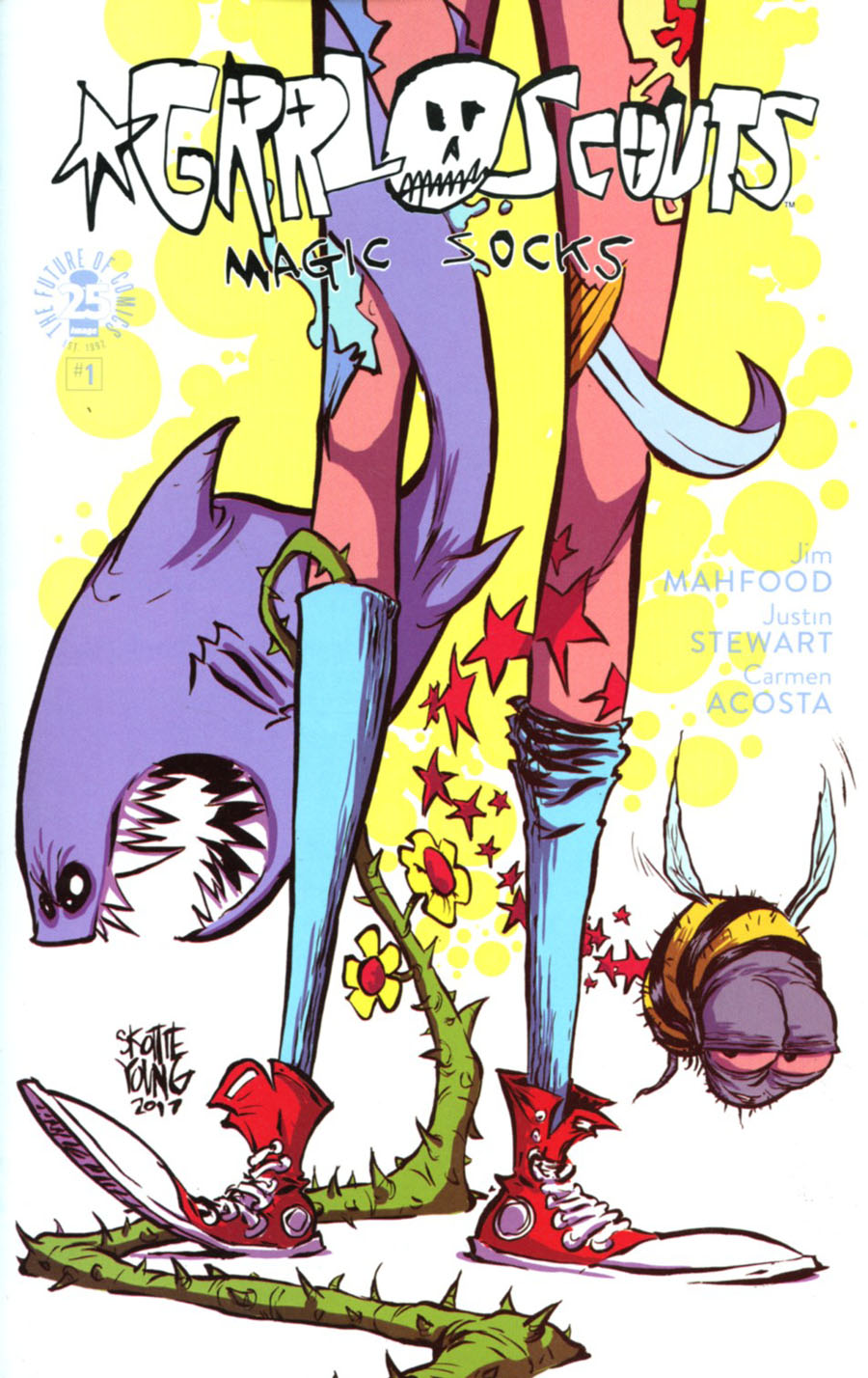 Grrl Scouts Magic Socks #1 Cover B Variant Skottie Young Cover