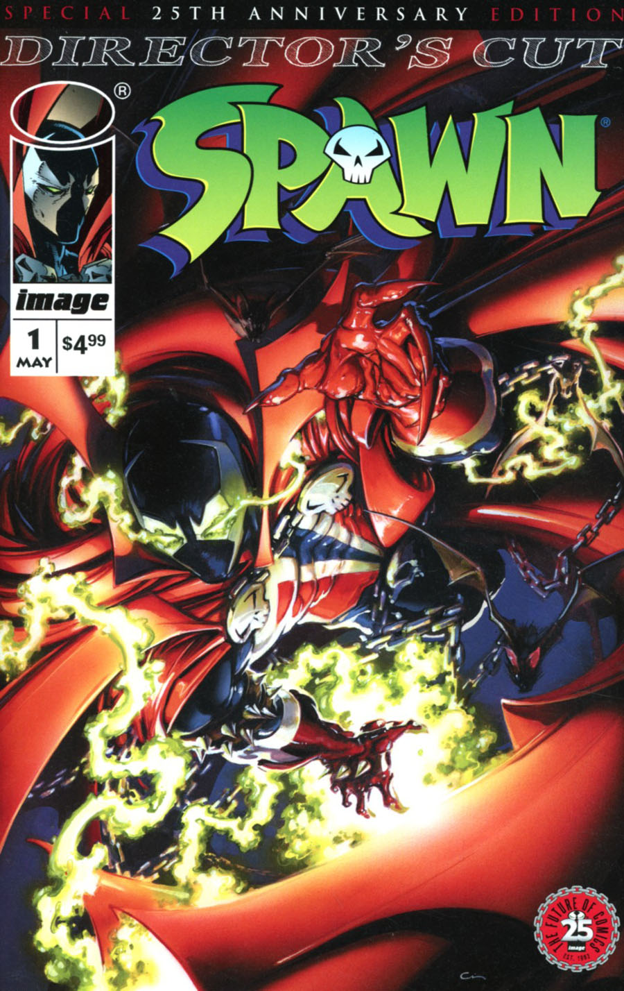 Spawn 25th Anniversary Directors Cut #1 Cover B Variant Clayton Crain Cover