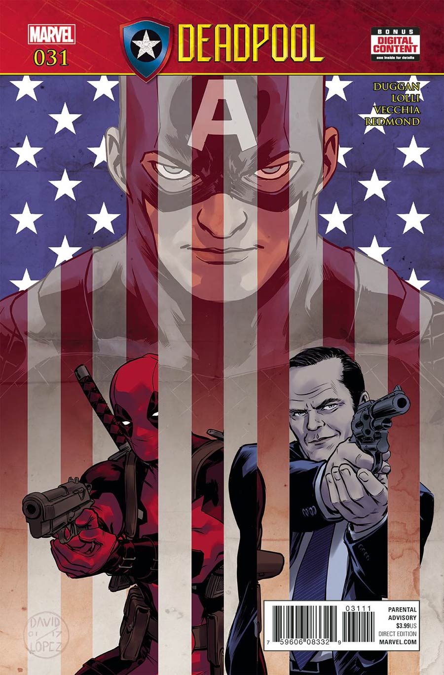 Deadpool Vol 5 #31 Cover A Regular David Lopez Cover (Secret Empire Tie-In)