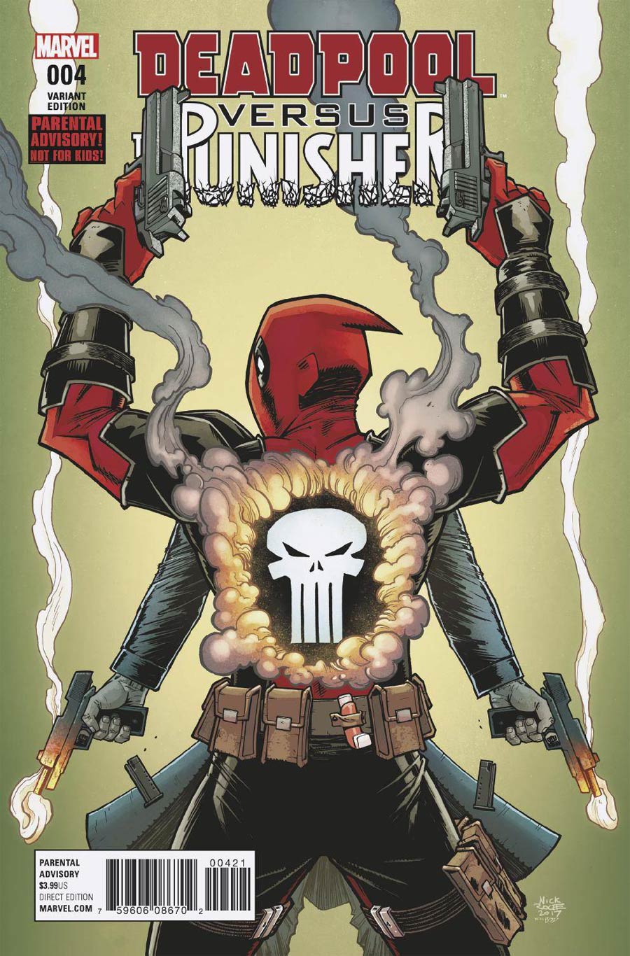 Deadpool vs Punisher #4 Cover B Variant Nick Roche Cover